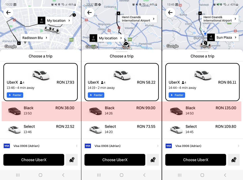 درآمد بولت و اوبر رومانی
